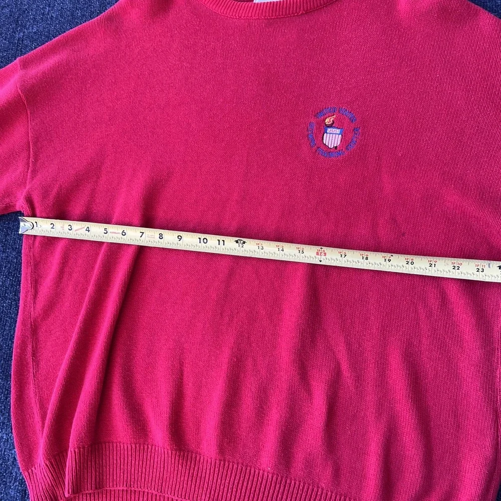 Vintage Velva Sheen‎ Sweater Mens XL USA Olympics Training Center 90s